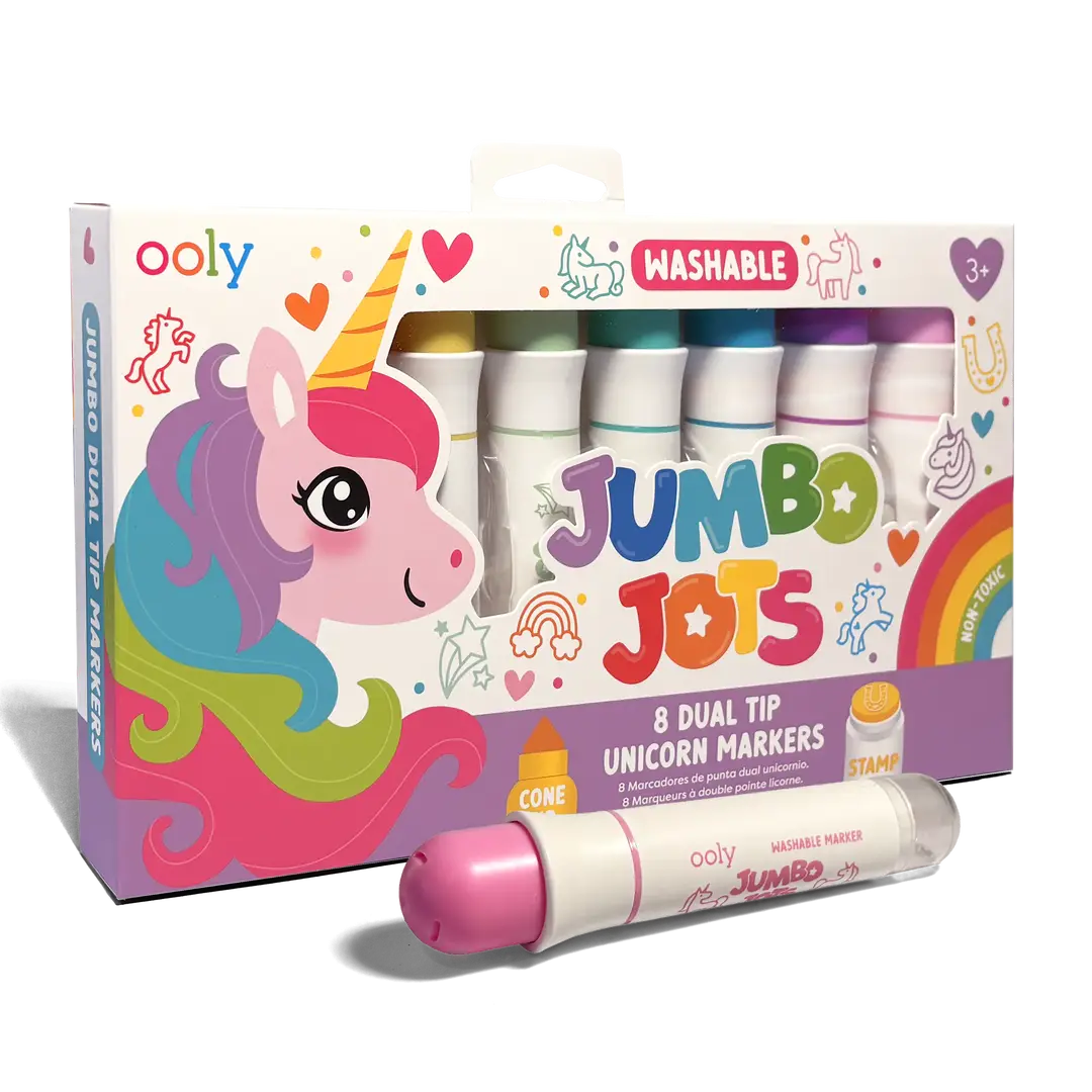 Jumbo Jots Dual Tip Unicorn Markers