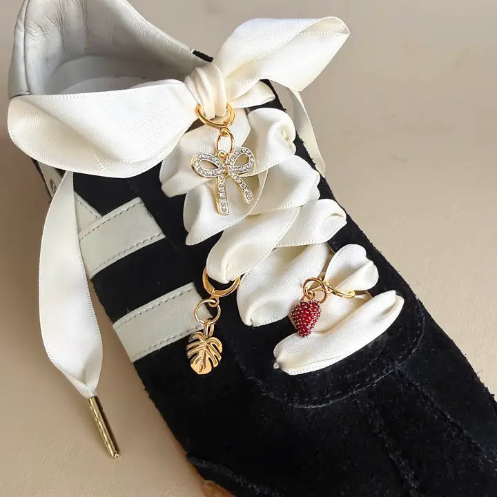 Satin Shoe Charms and Lace Sets