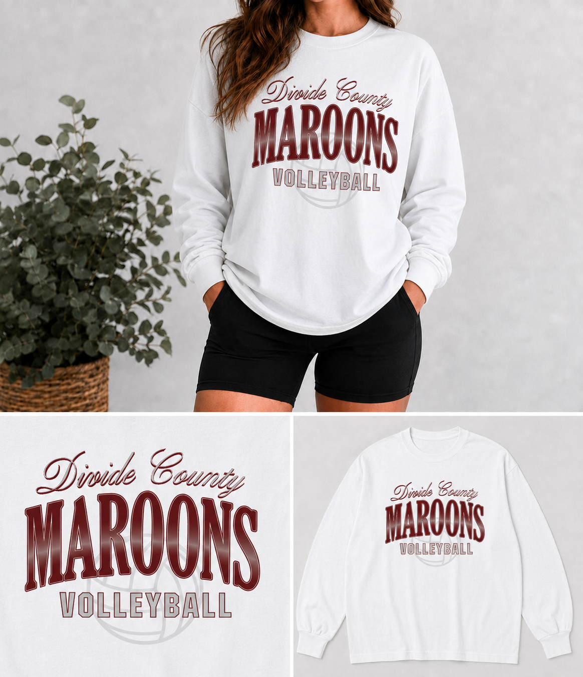 DC Maroons Volleyball DTF Transfers
