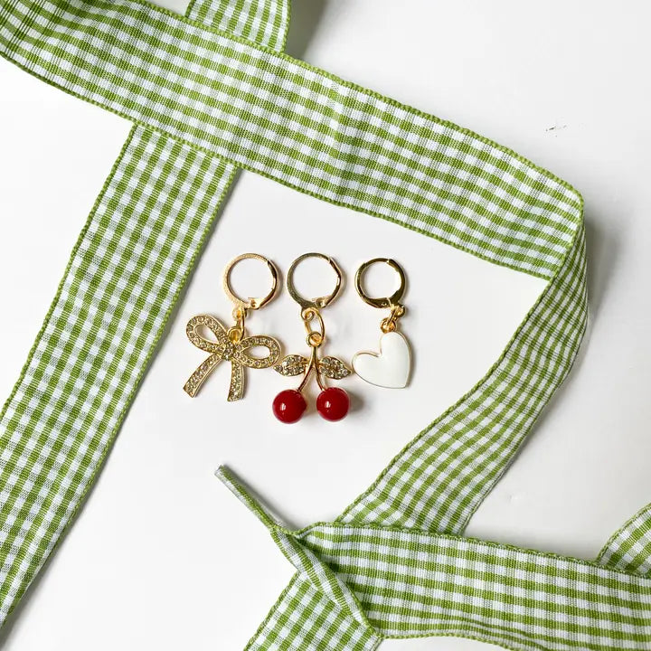 Gingham Shoe Charms and Lace Sets
