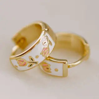 Eloise Tea Cup Hoops