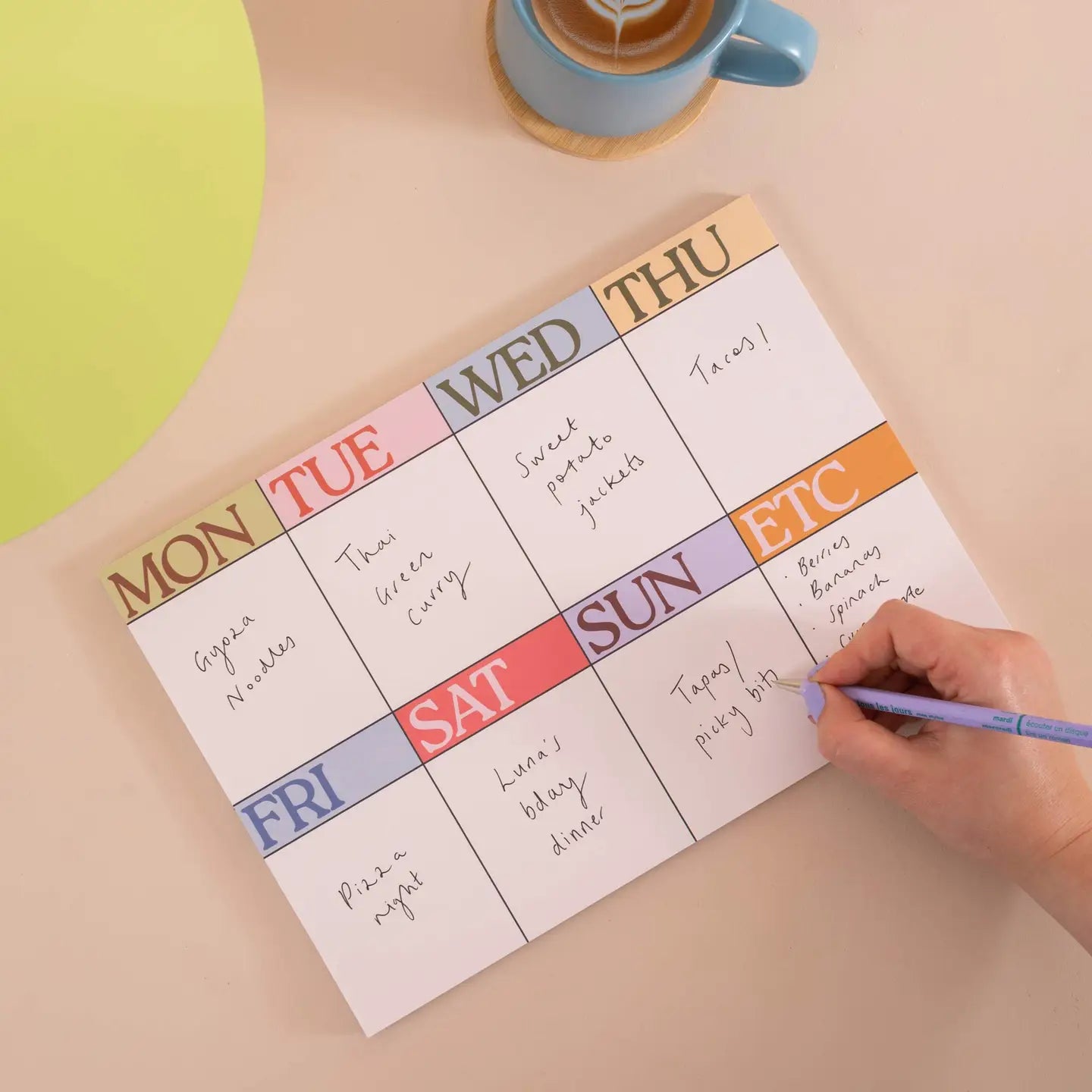 Weekly Planner Pad Scandi