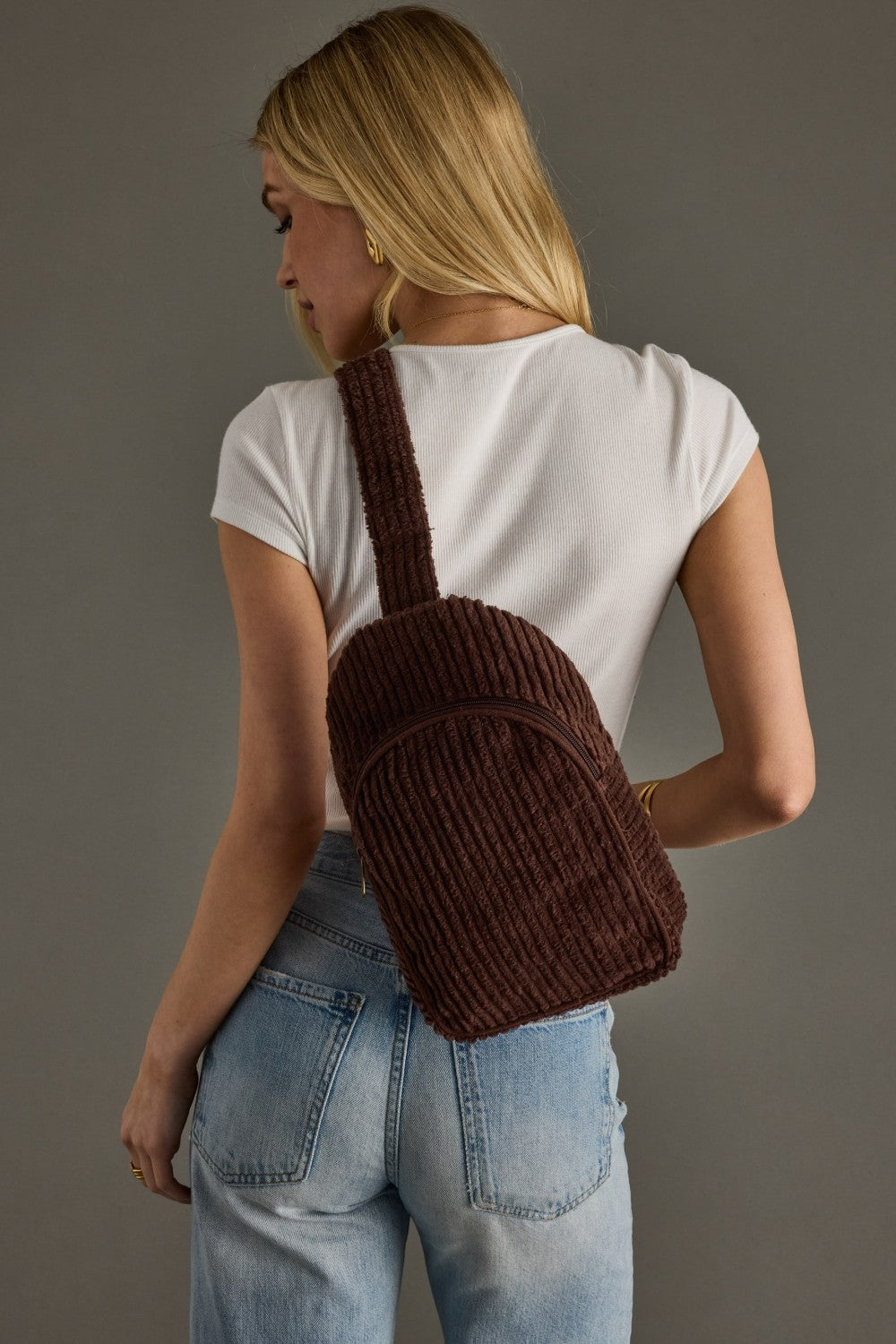 Corduroy Sling Bag