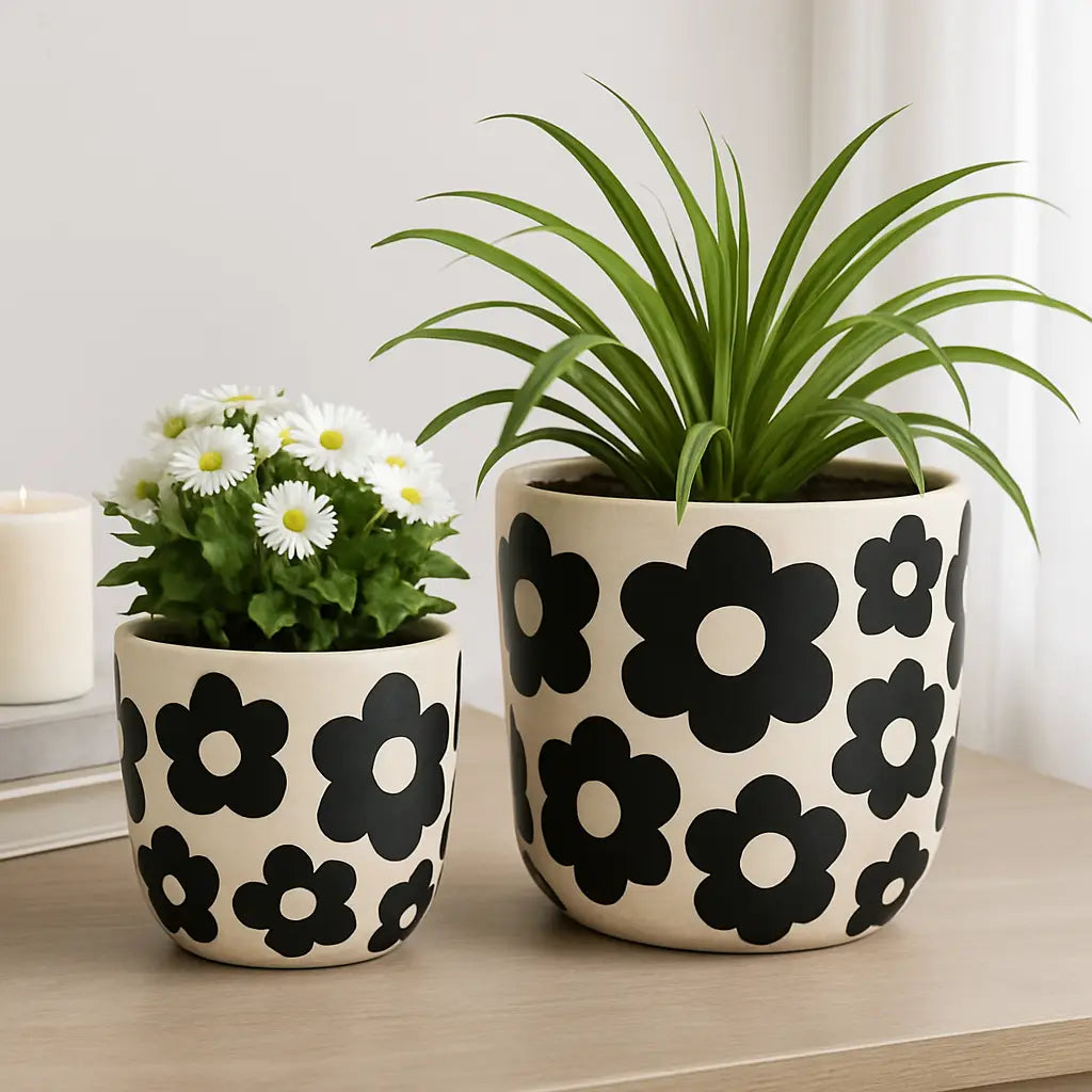 Cement Flower Power Planters
