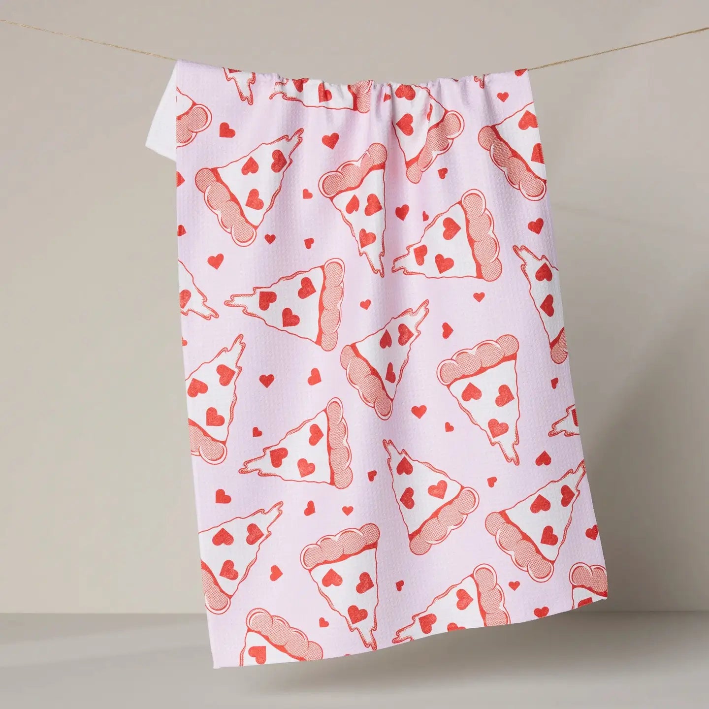 Valentine's Day Geometry Tea Towel