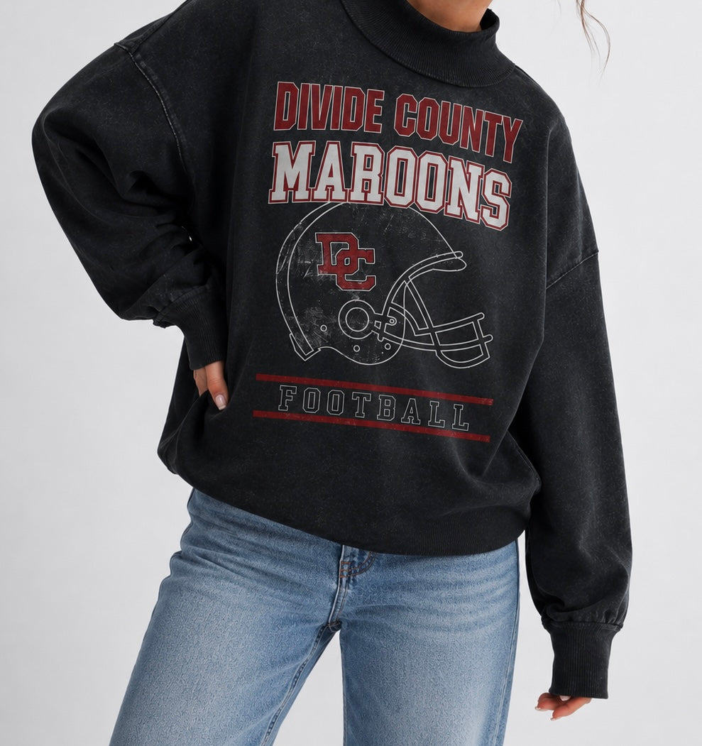 DC Maroons Football Helmet Top