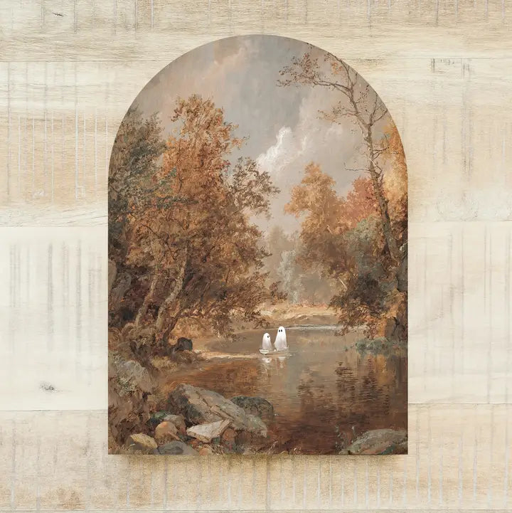 Wood Arch Ghosts in a Lake