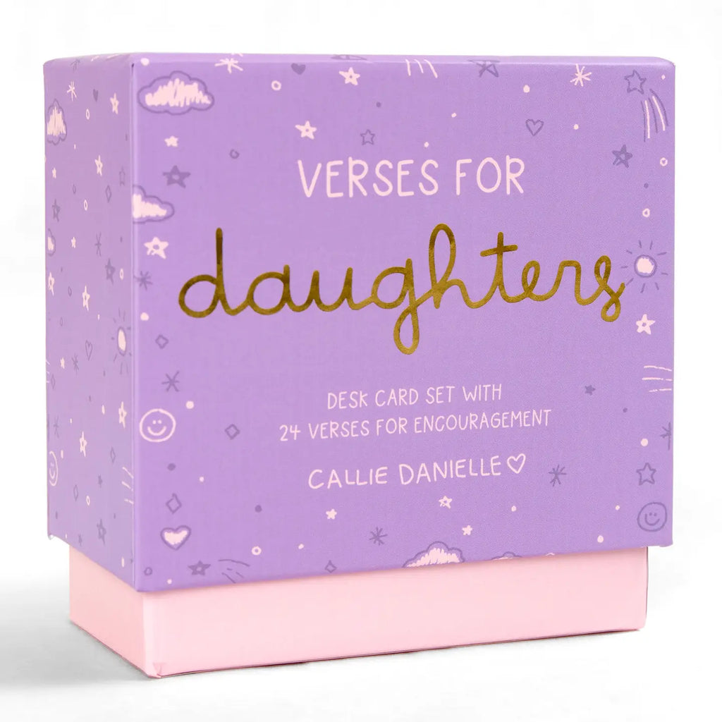 Verses For Daughters – Bible Verse Card Set + Display Stand