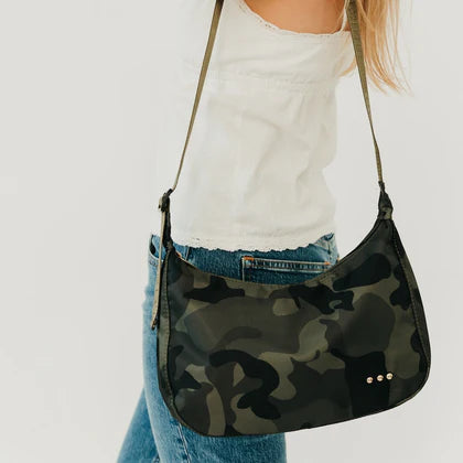Sara Nylon Camo Crossbody