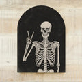 Wood Arch Skeleton Peace Sign