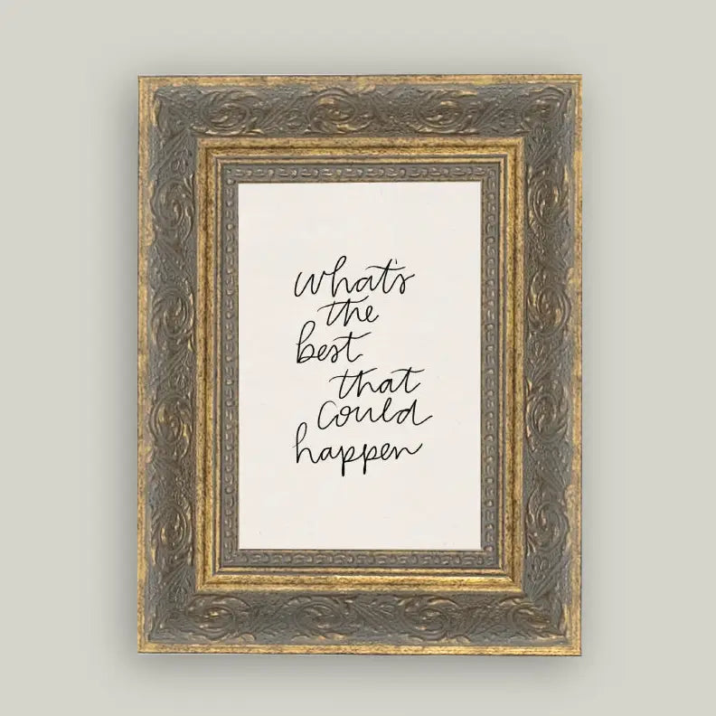 The Best That Could Happen Framed Antique Art