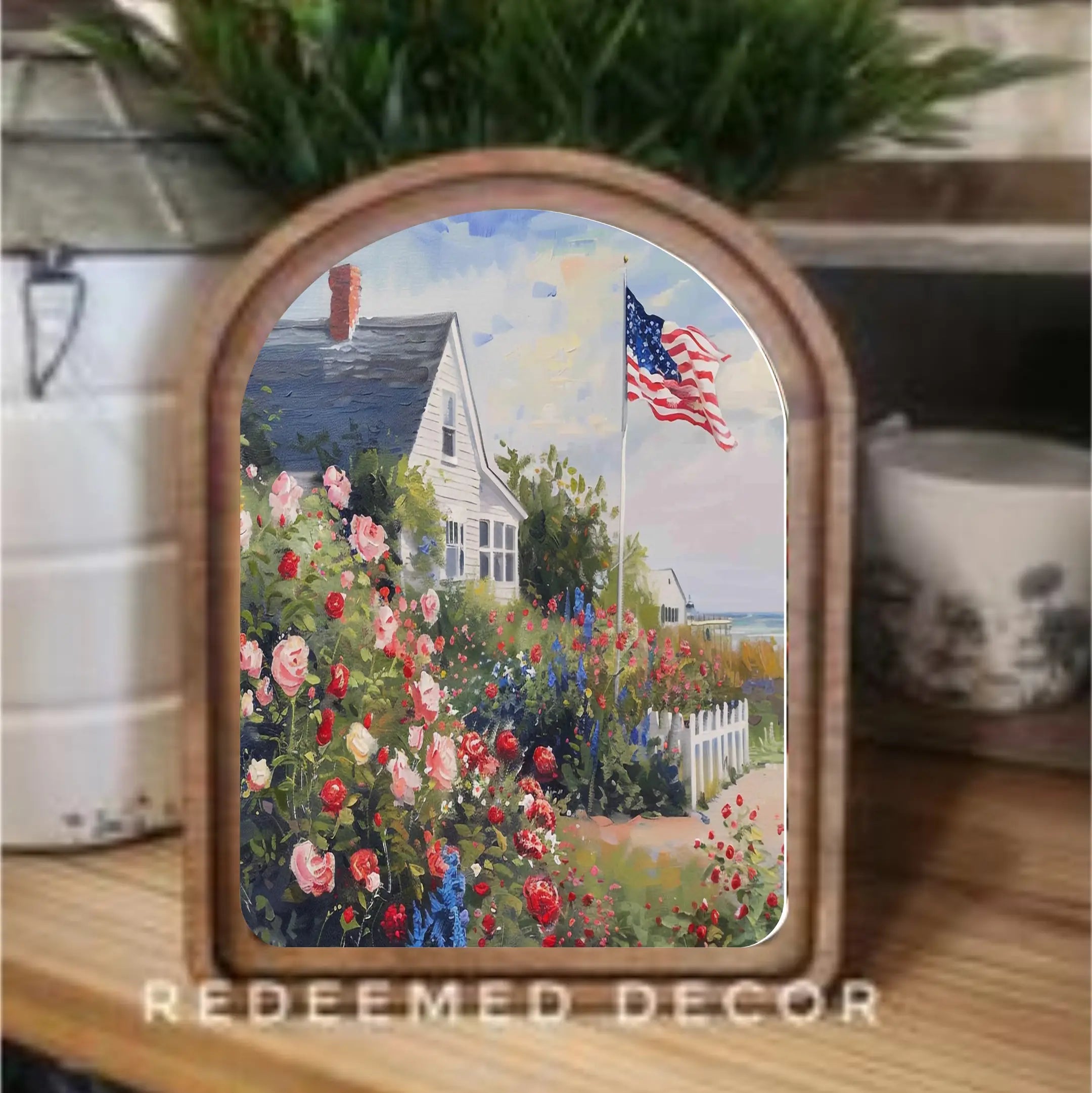 Arch Top Framed Art