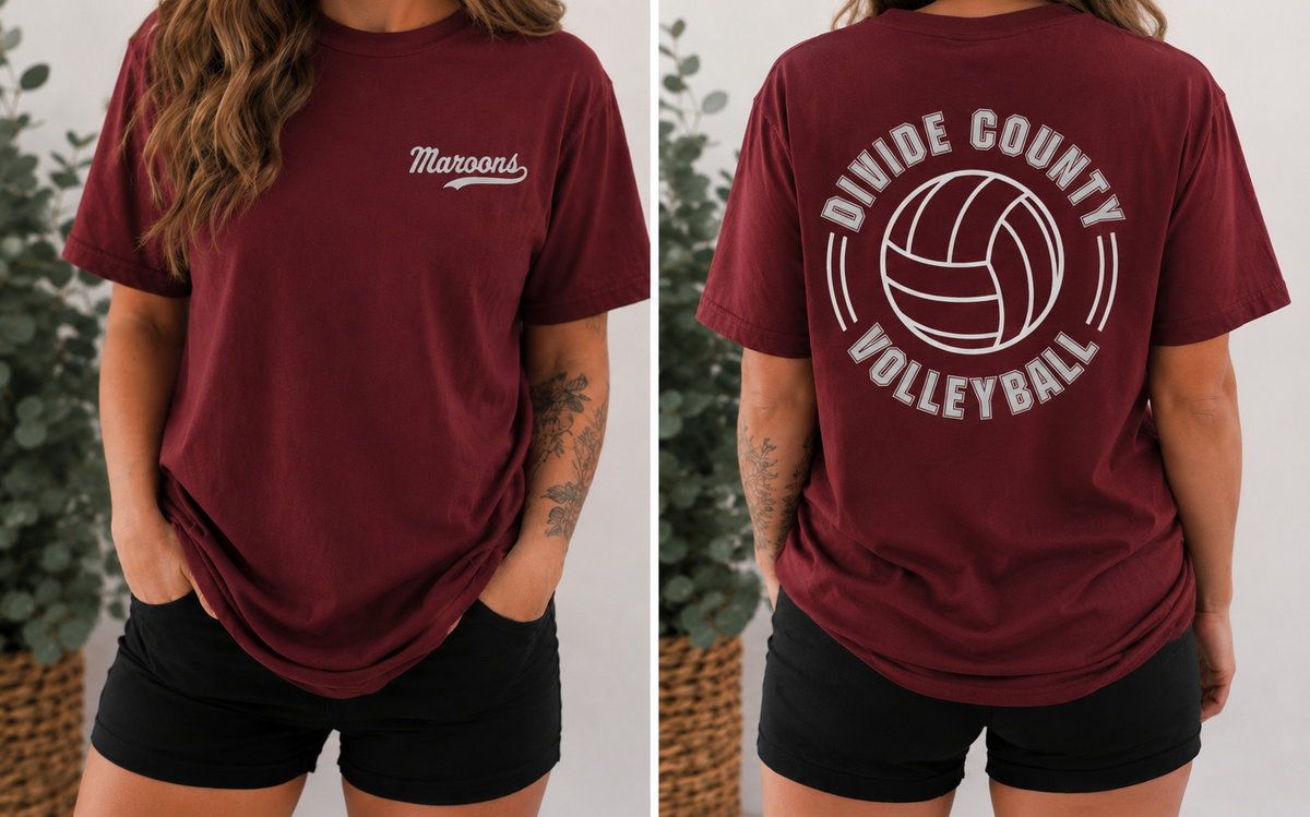 DC Maroons Volleyball DTF Transfers