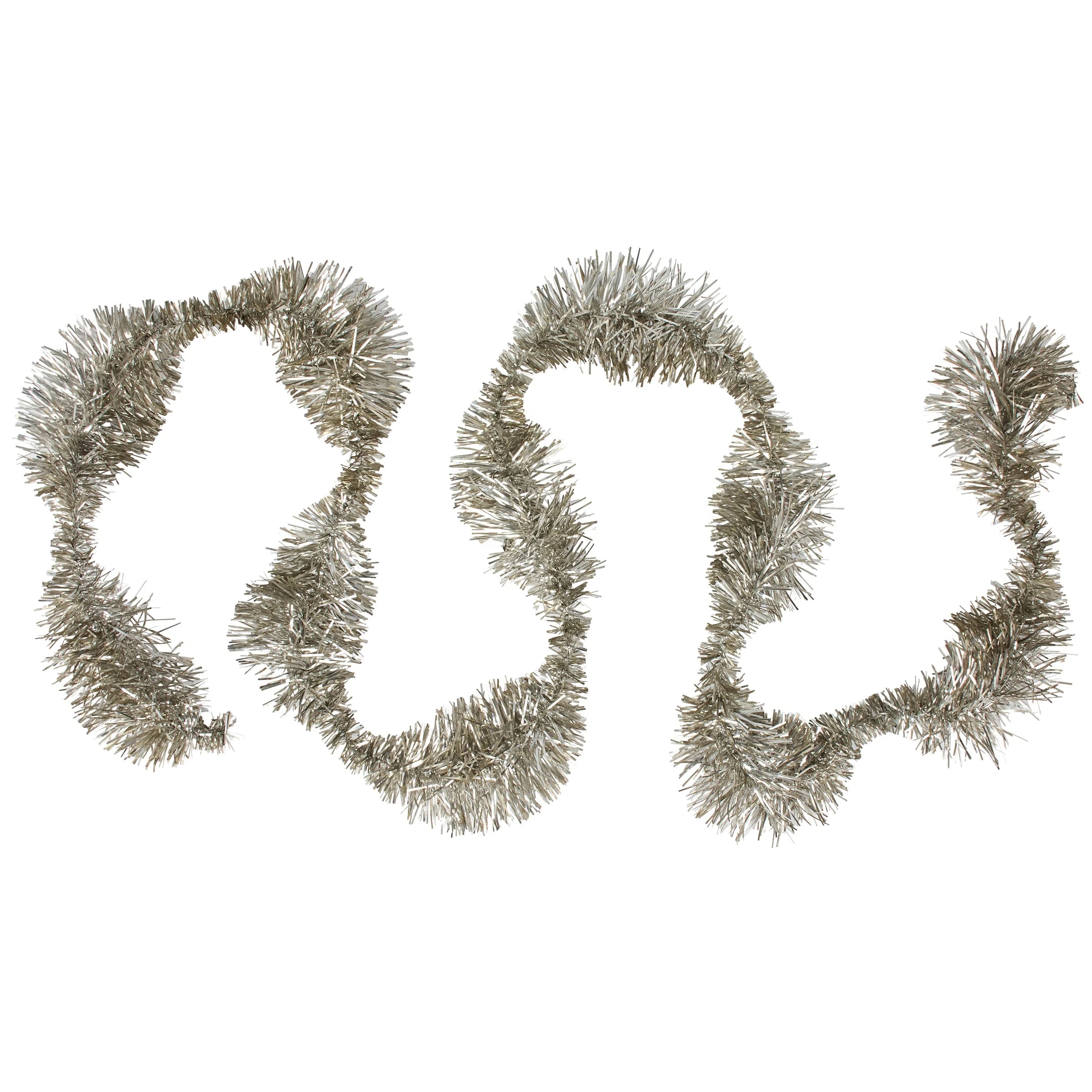 Silver Tinsel Garland