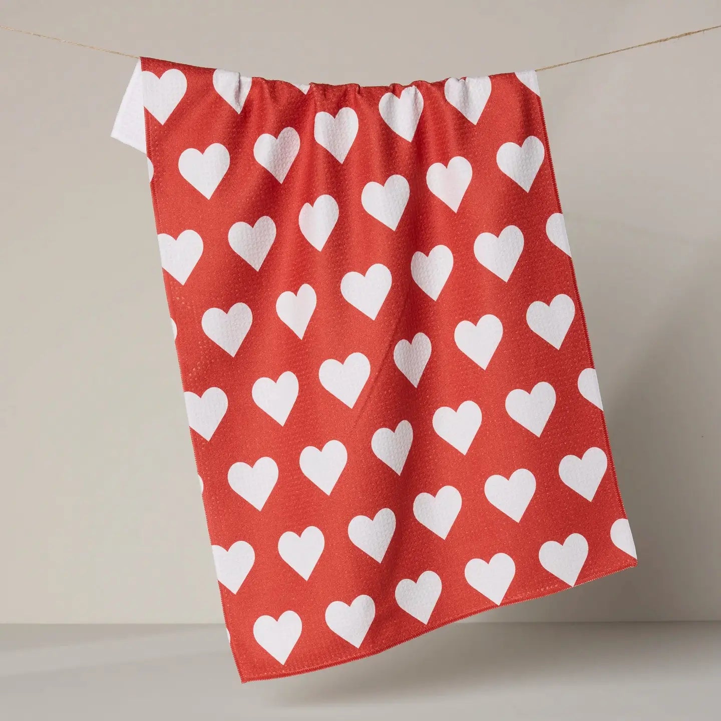 Valentine's Day Geometry Tea Towel