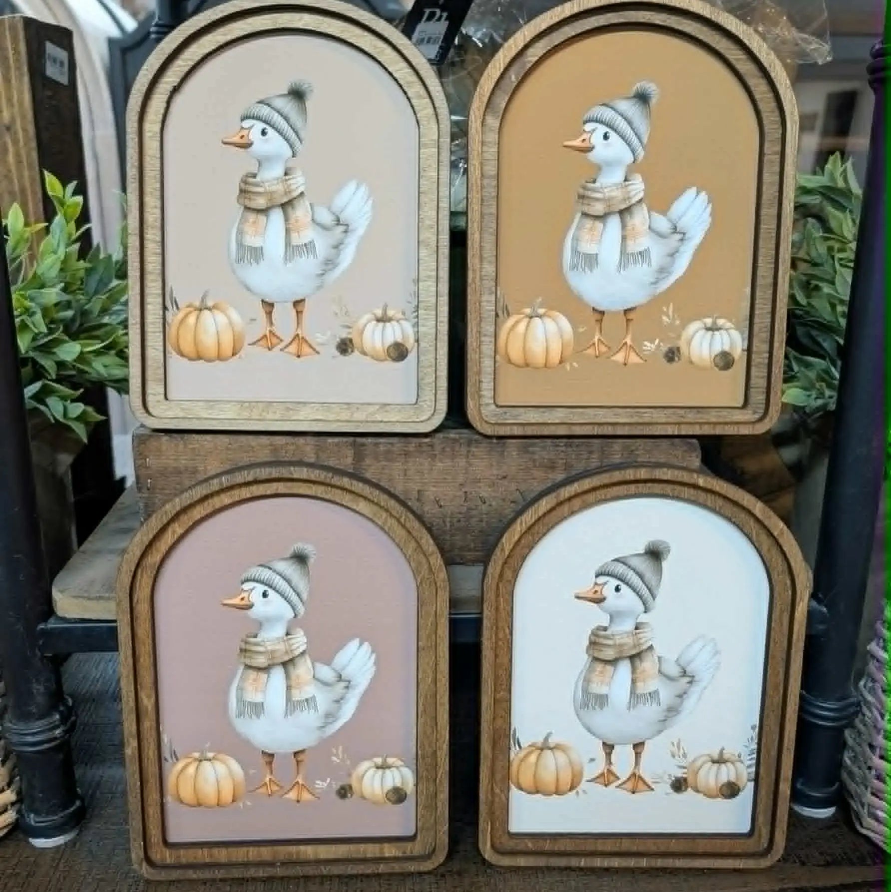Fall/Halloween Arch Top Framed Art