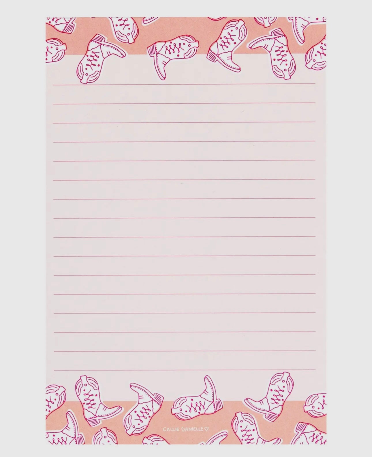 Cowgirl Boot Notepad