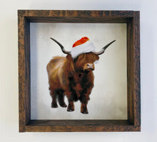 Load image into Gallery viewer, Highland Cow Christmas Canvas