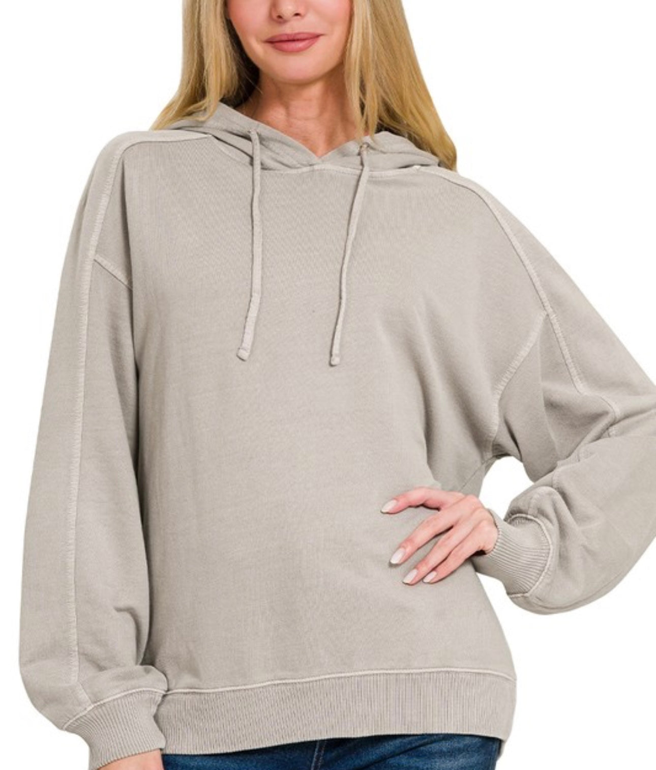 Zenana Terry Hoodie