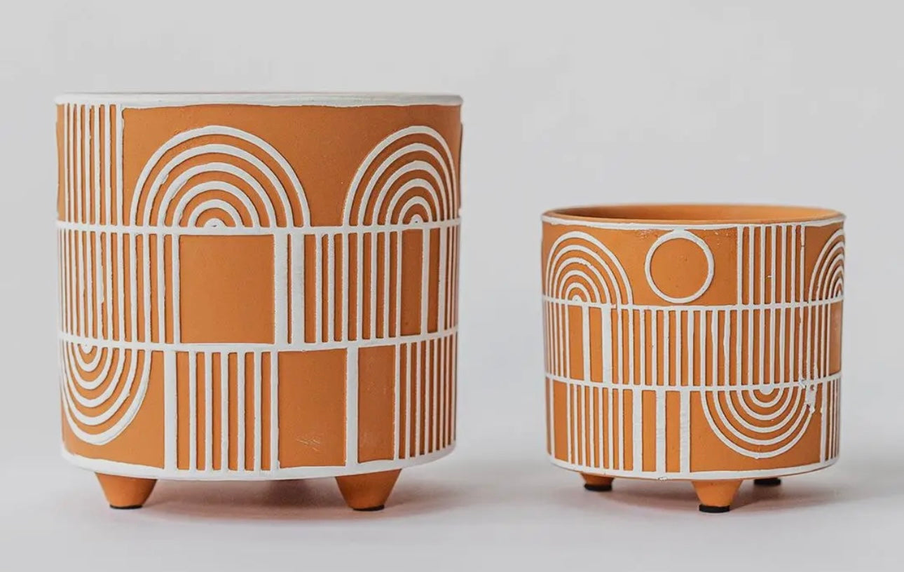 Orange Terracotta Planters