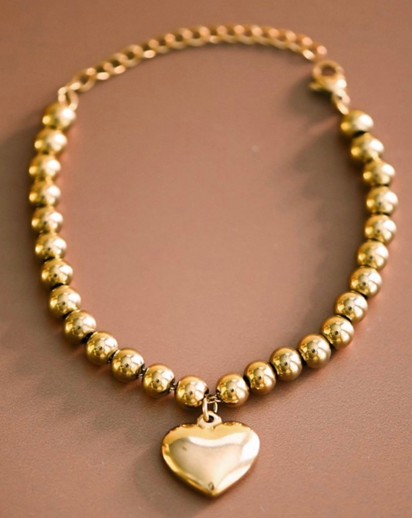 Thick Heart Bracelet