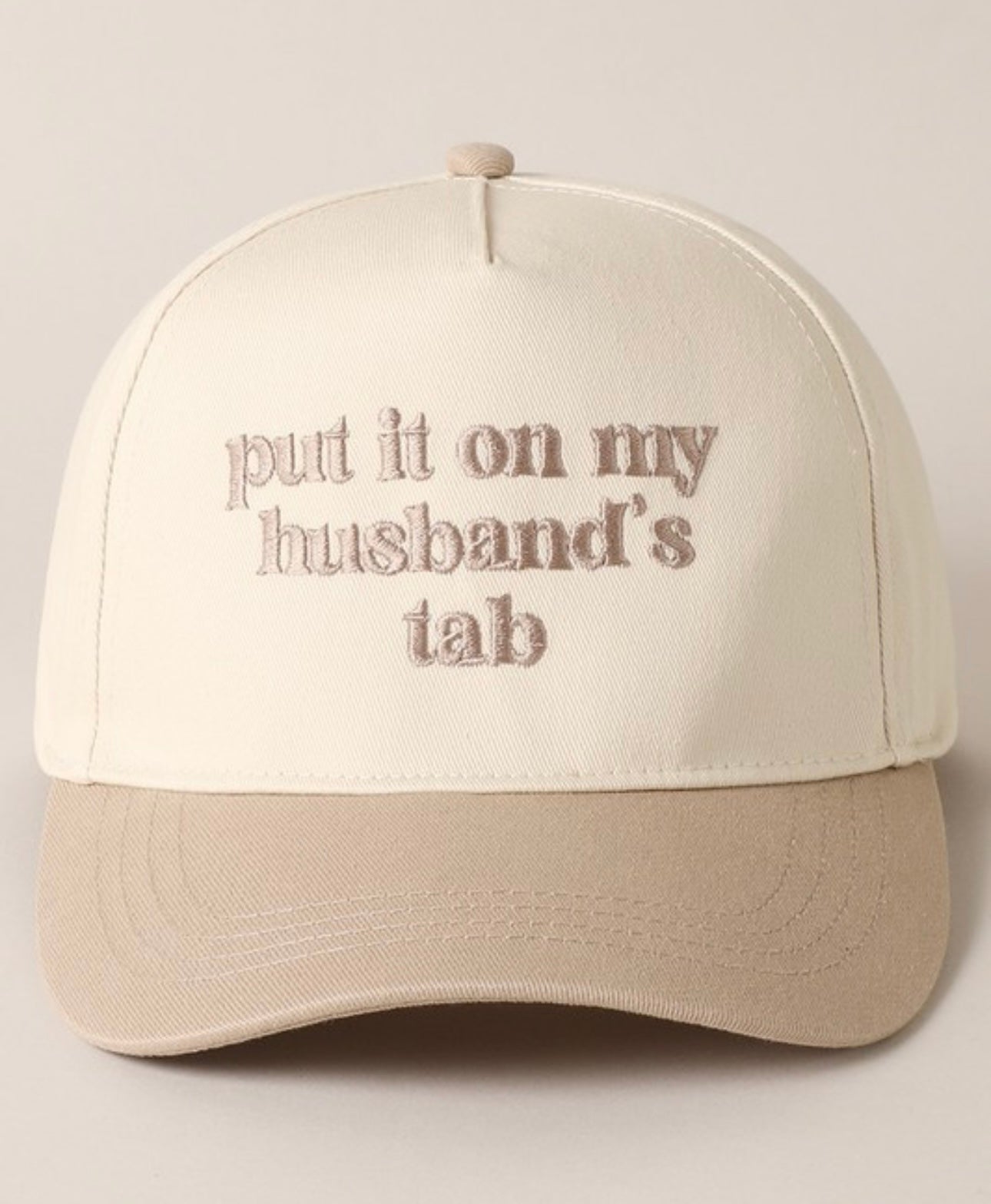 Put it on my Husband's Tab Hat