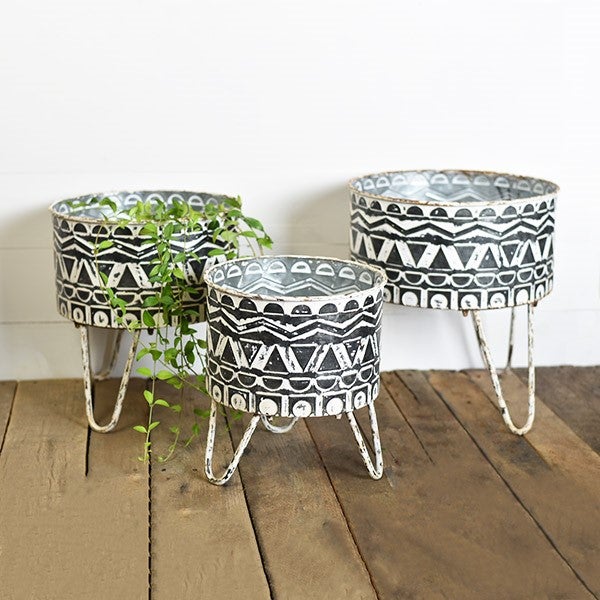 Bohemian Metal Planters