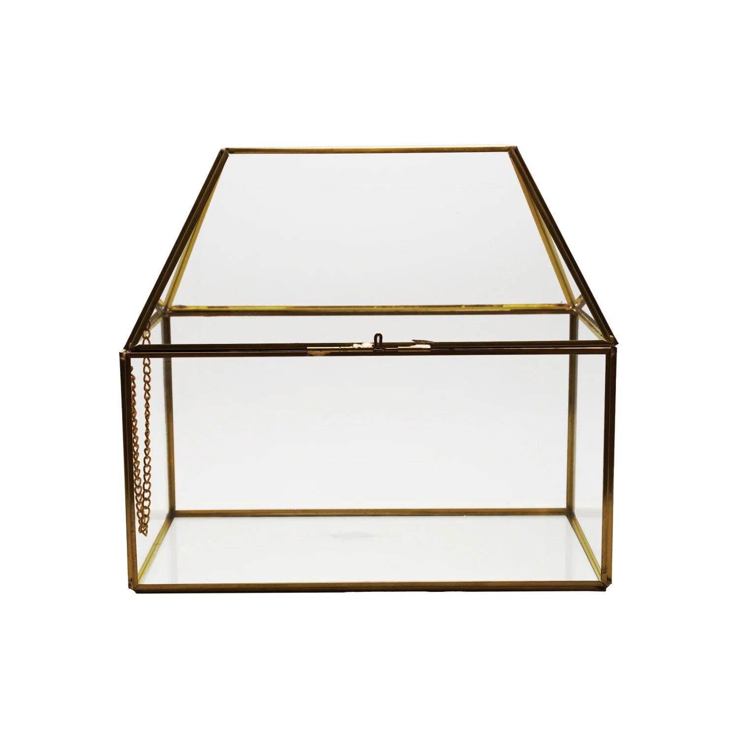 Decorative Metal & Glass House Shaped Display Box