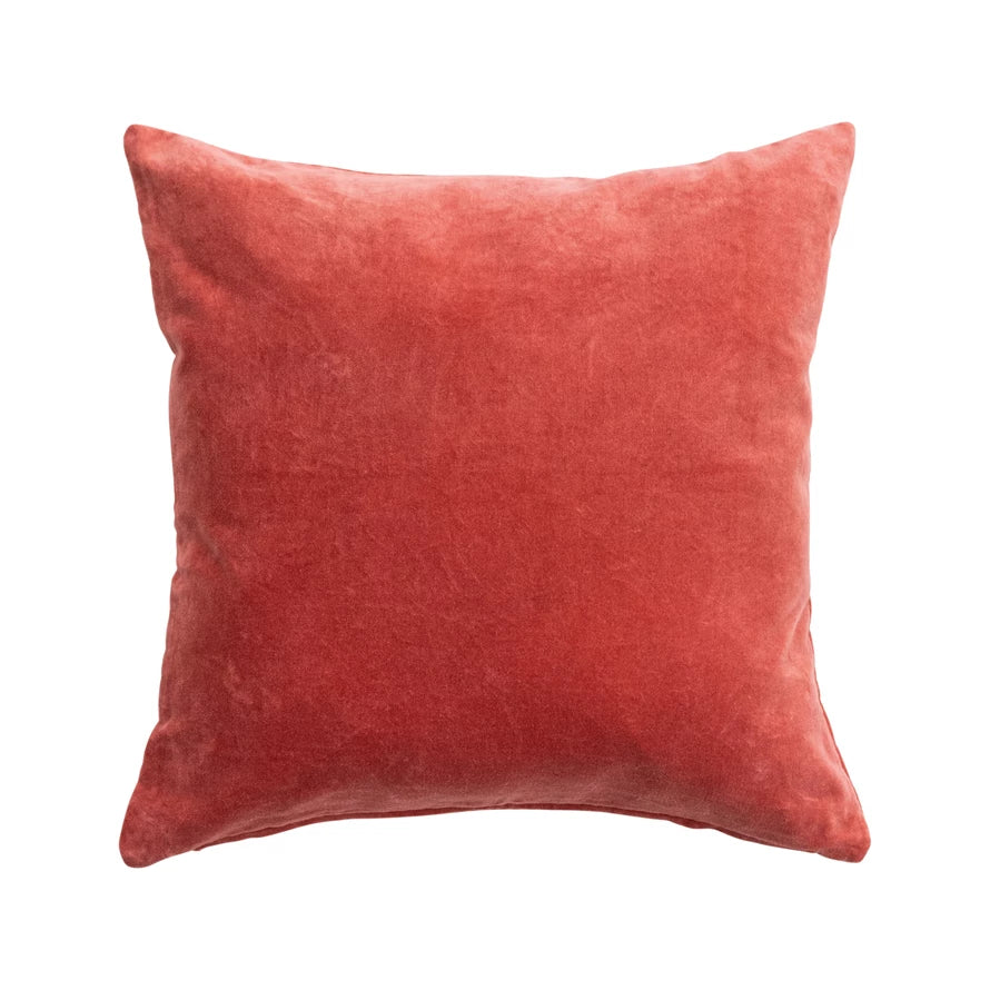 Rust Velvet Pillow