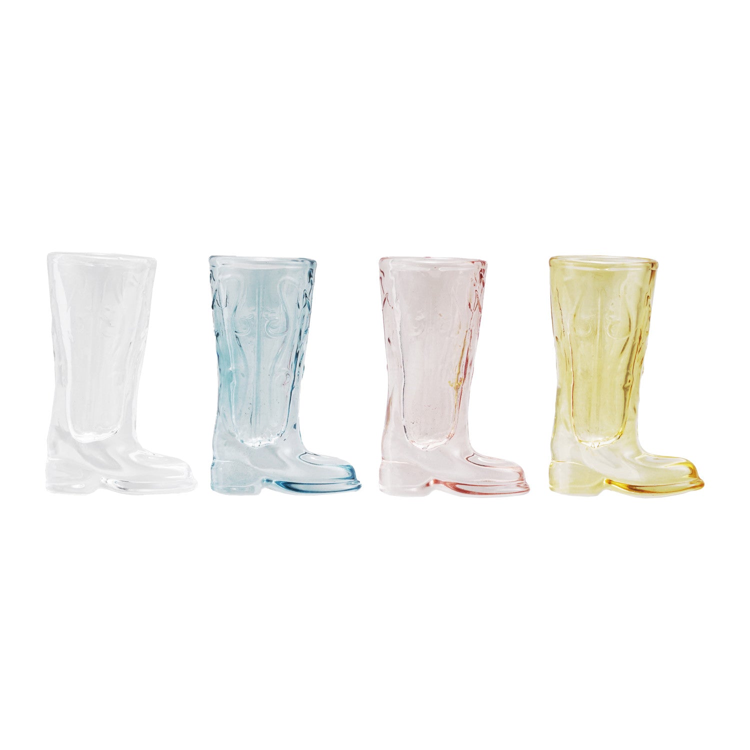 Glass Cowboy Boot Shaped Mini Vase