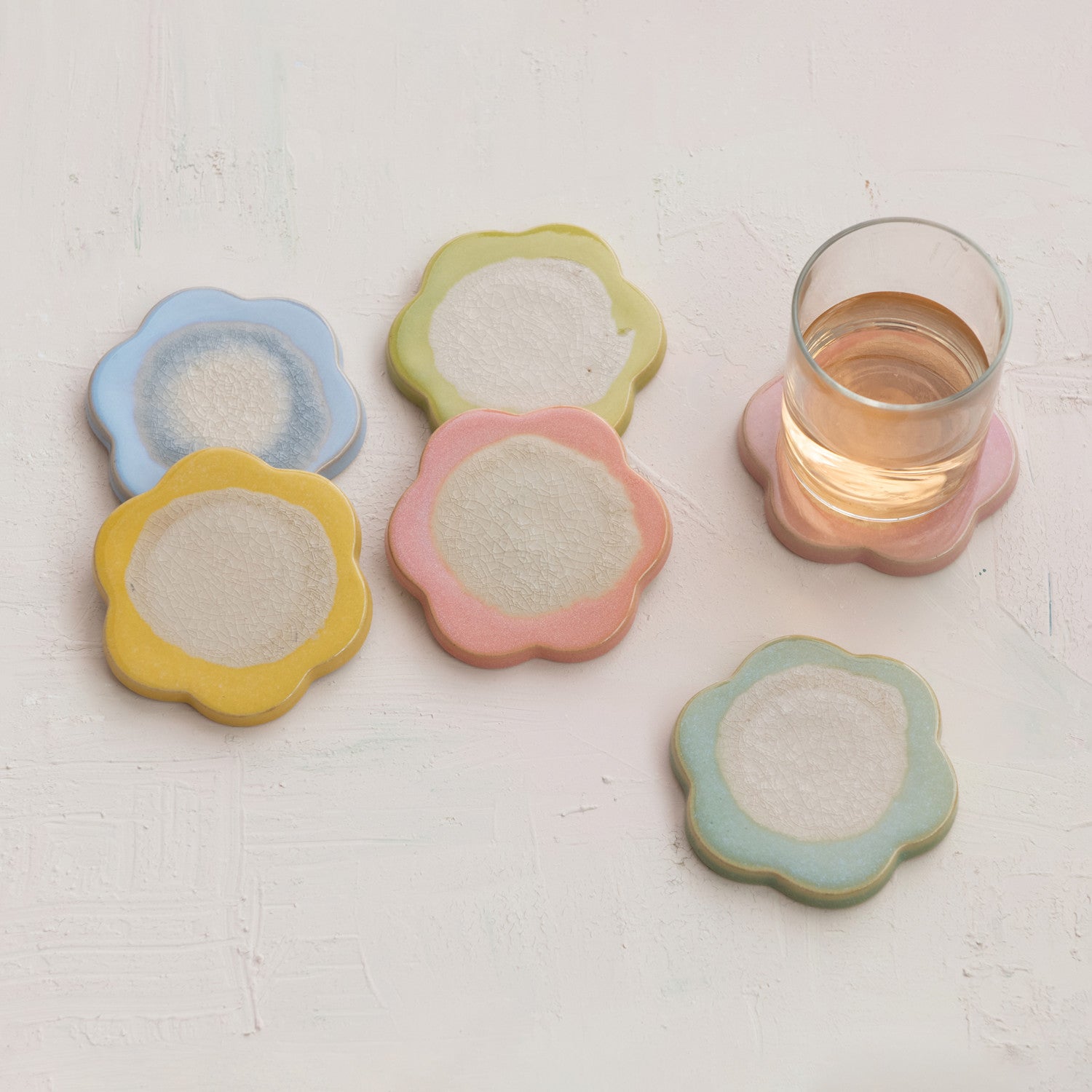 Stoneware Flower Shaped Trivet
