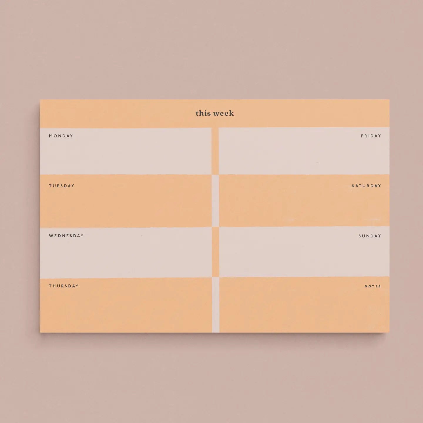 Large Week Pad