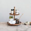 Mango Wood 2 Tiered Tray
