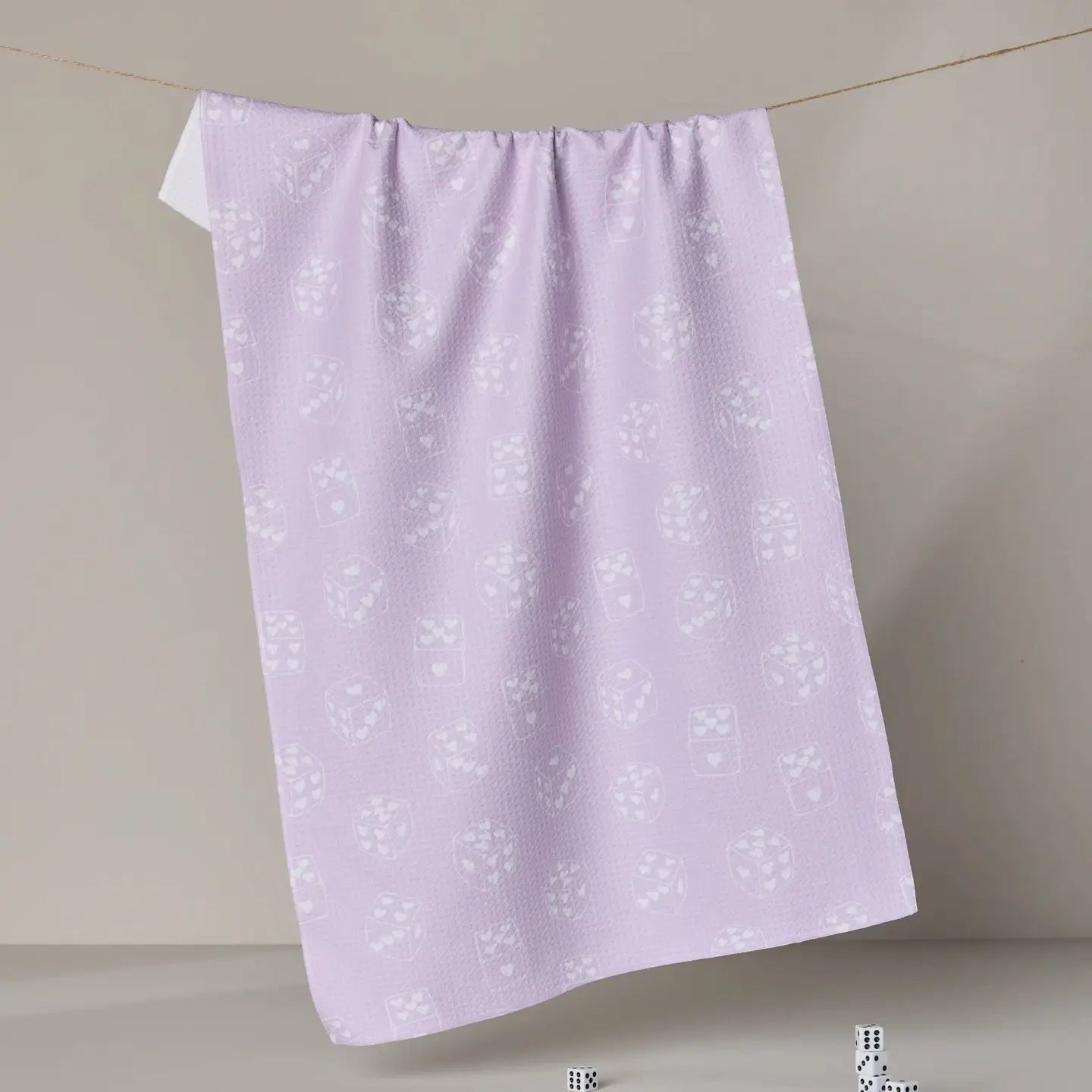 Valentine's Day Geometry Tea Towel