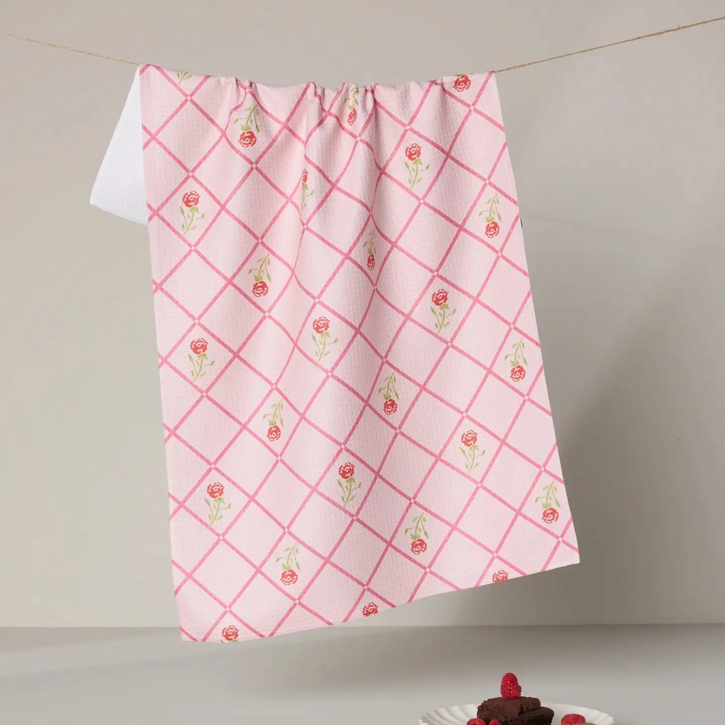 Valentine's Day Geometry Tea Towel