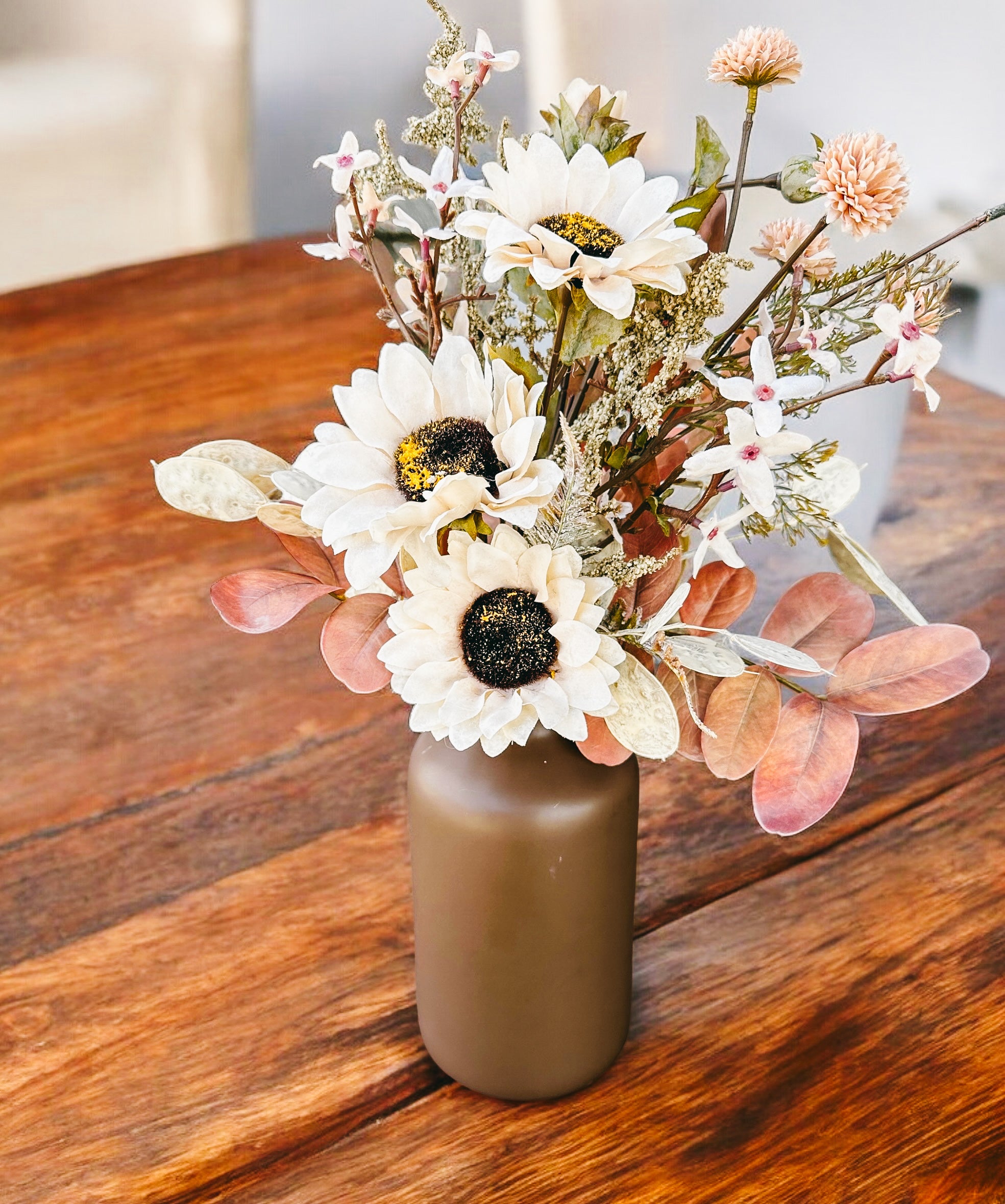 White Sunflower Silk