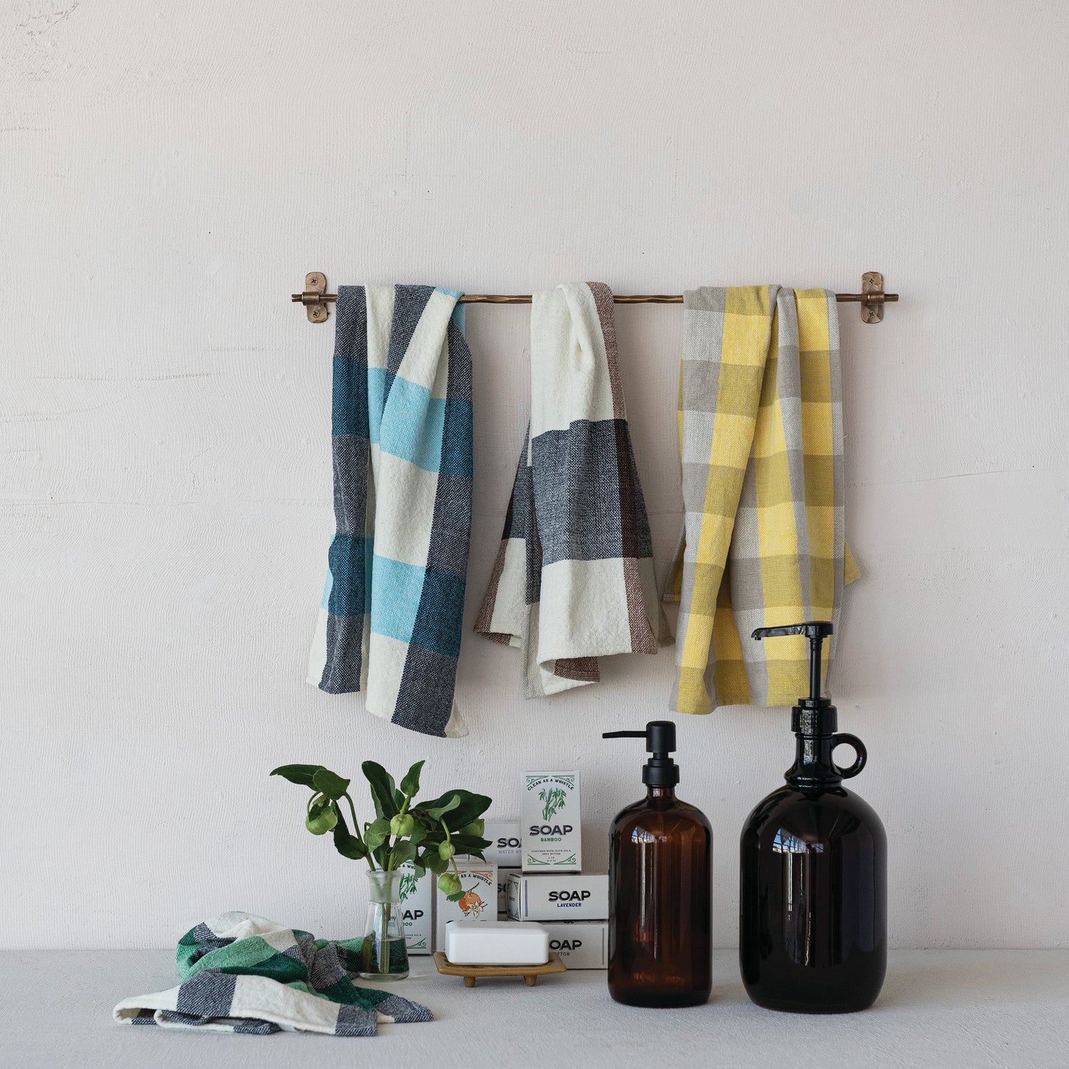 Glass Dispenser with Pump & Handle