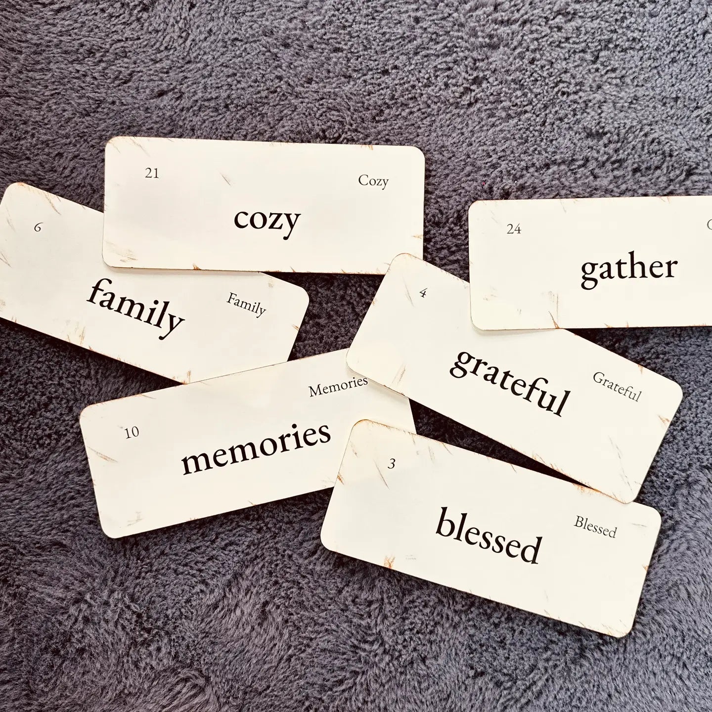 Handmade Vintage Inspired Everyday Flashcards