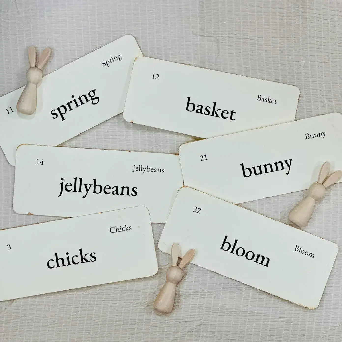 Handmade Vintage Inspired Easter Flashcards