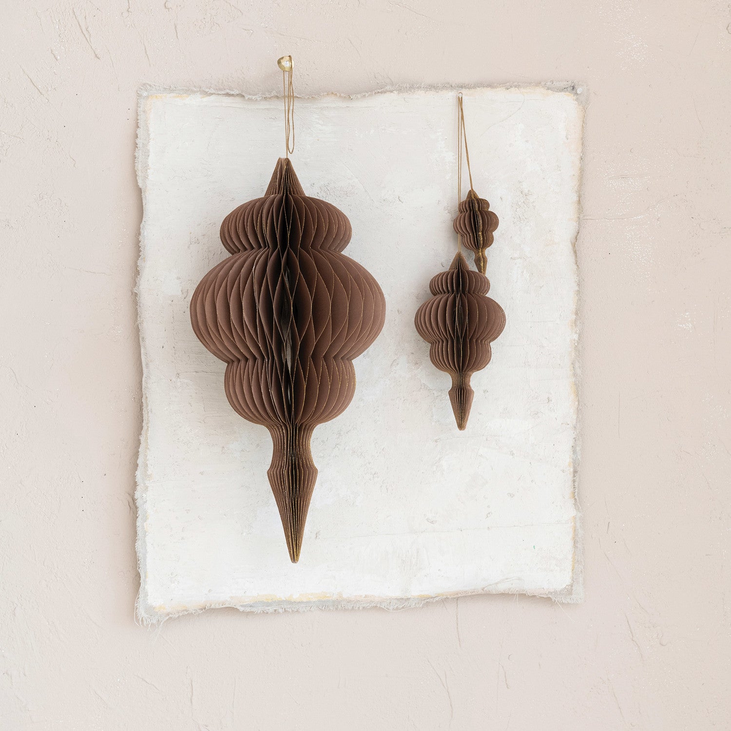 Brown Paper Finials