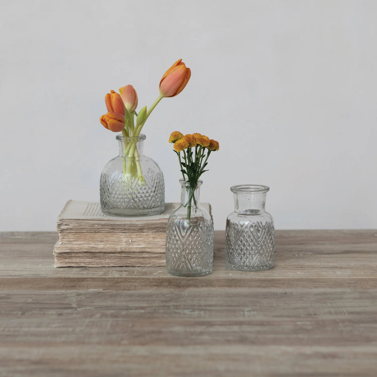 Pressed Glass Vase