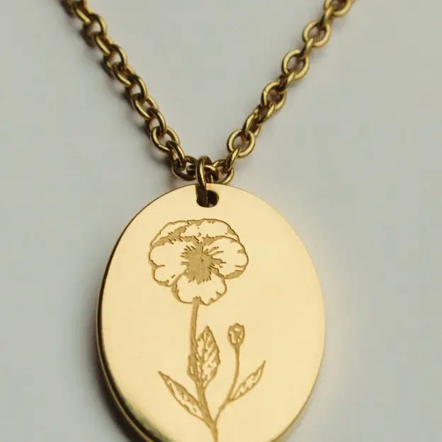 Birth Flower Necklace