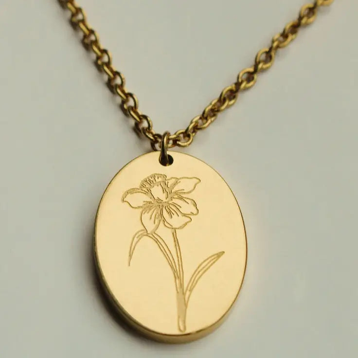 Birth Flower Necklace
