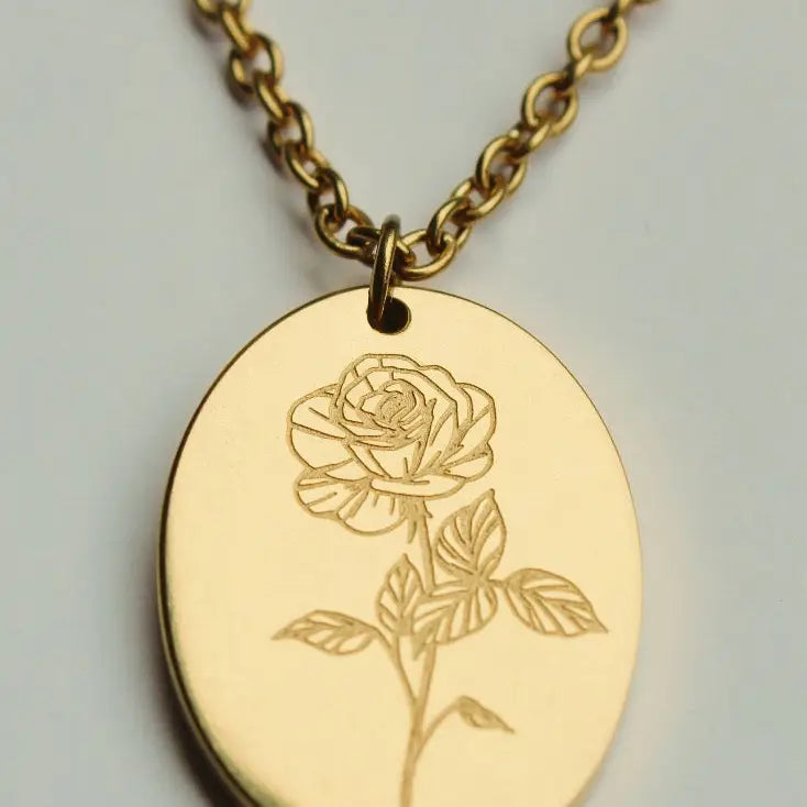 Birth Flower Necklace