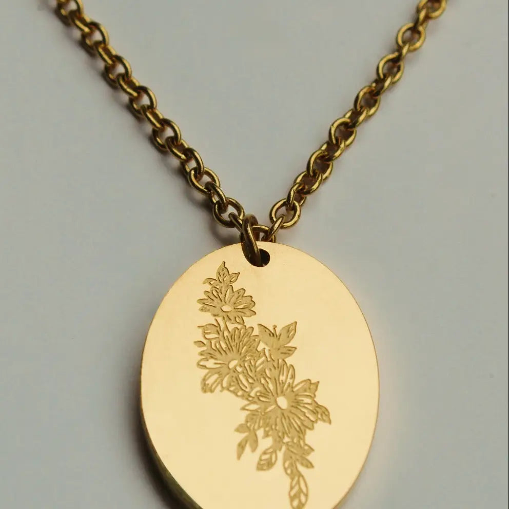 Birth Flower Necklace