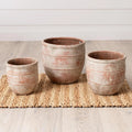 Weathered Terra Cotta Finish Planter