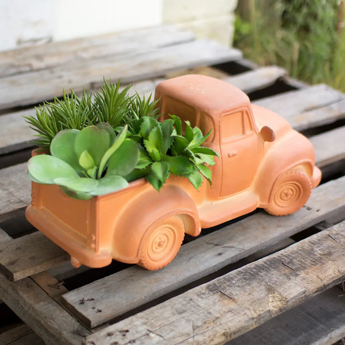 Clay Truck Planter