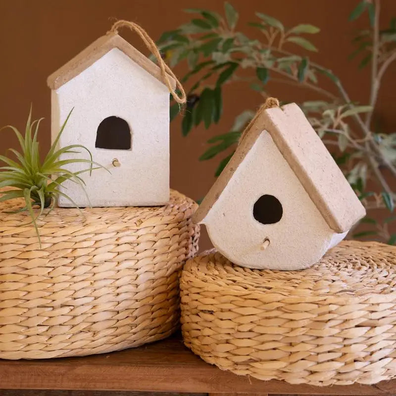 Cement Birdhouses
