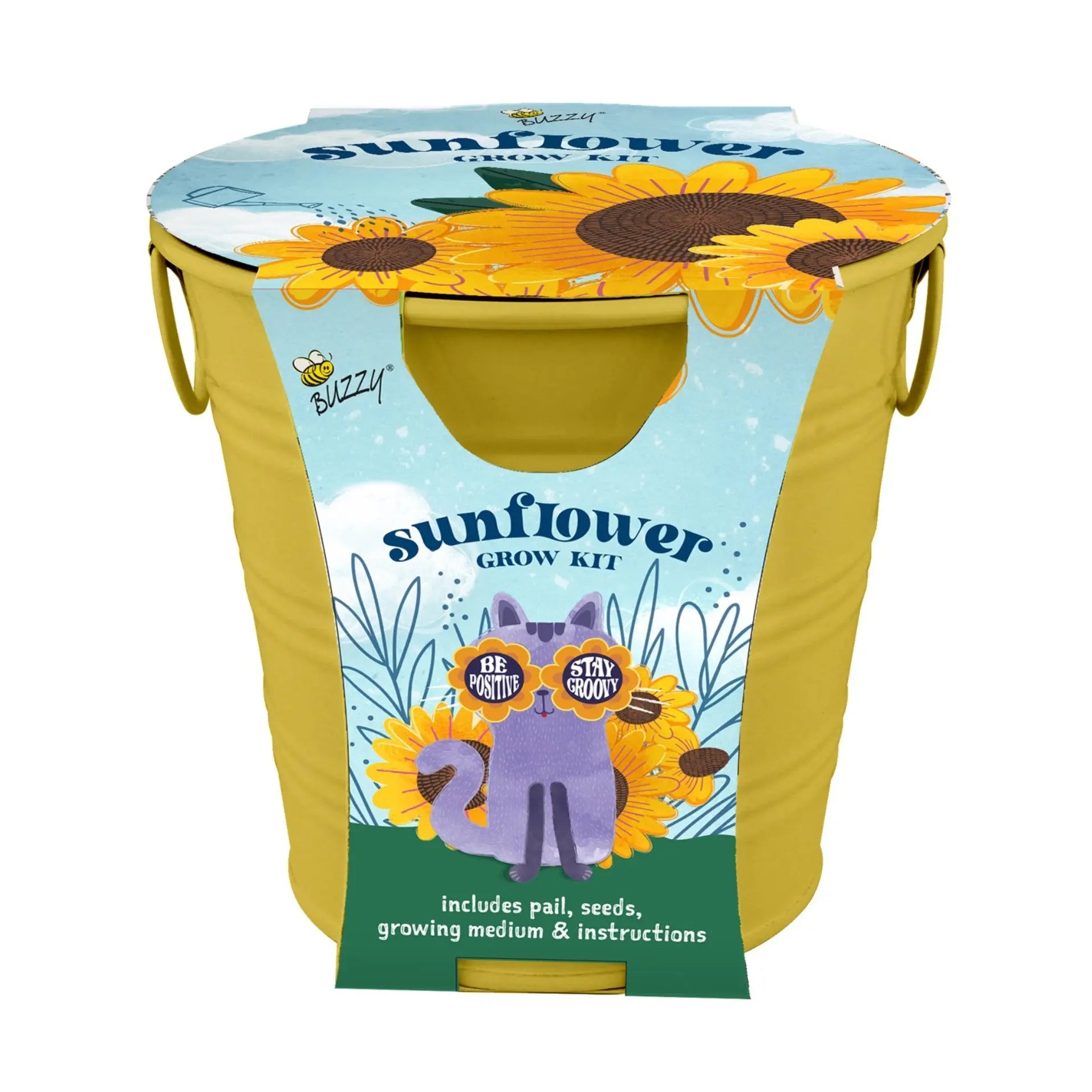 Painted Flower Grow Pail