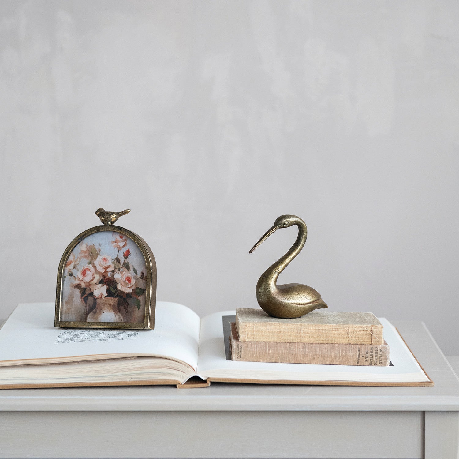 Cast Aluminum Swan